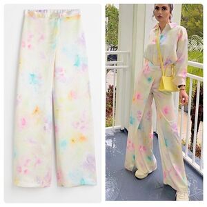 H&M Limited Ramadan Modest Collection Wide Satin Pants New